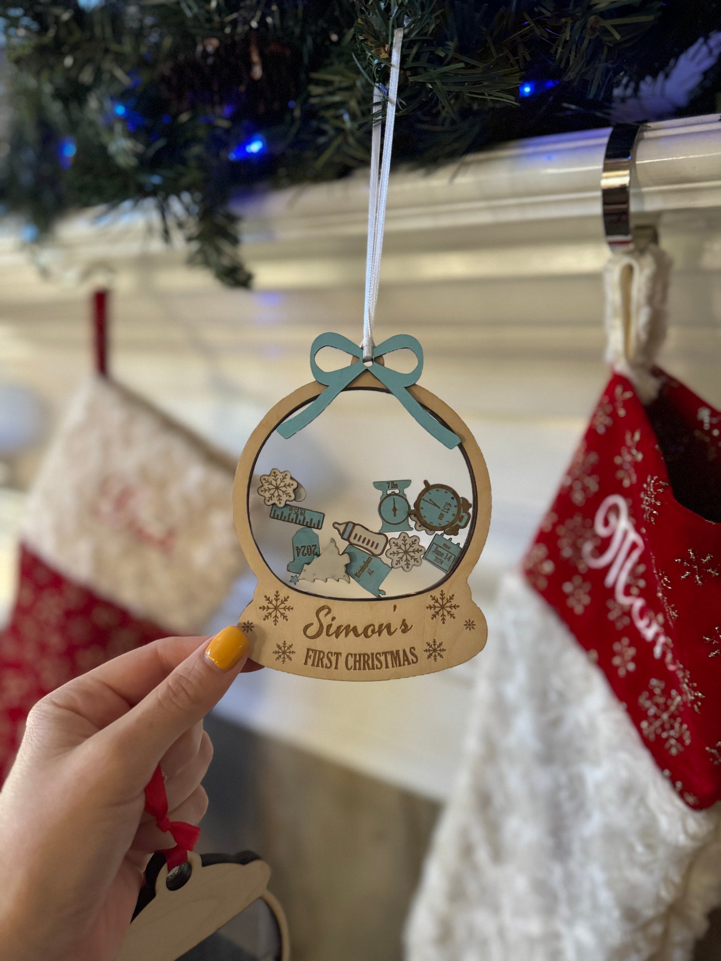 Baby's First Christmas Snowglobe Ornament