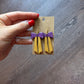 Mardi Gras Bow Earrings