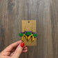 Mardi Gras Bow Earrings