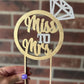 Miss to Mrs Bridal Cake Topper