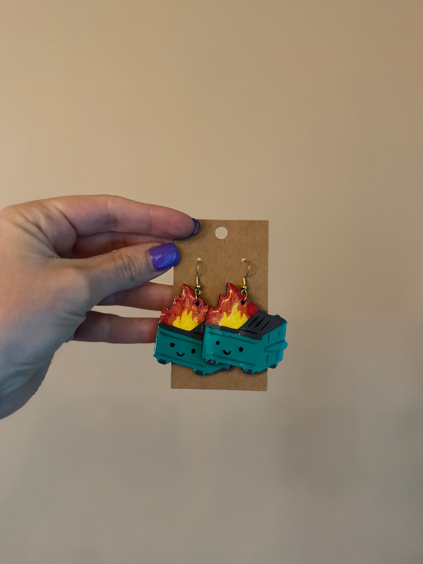 Dumpster Fire Earrings