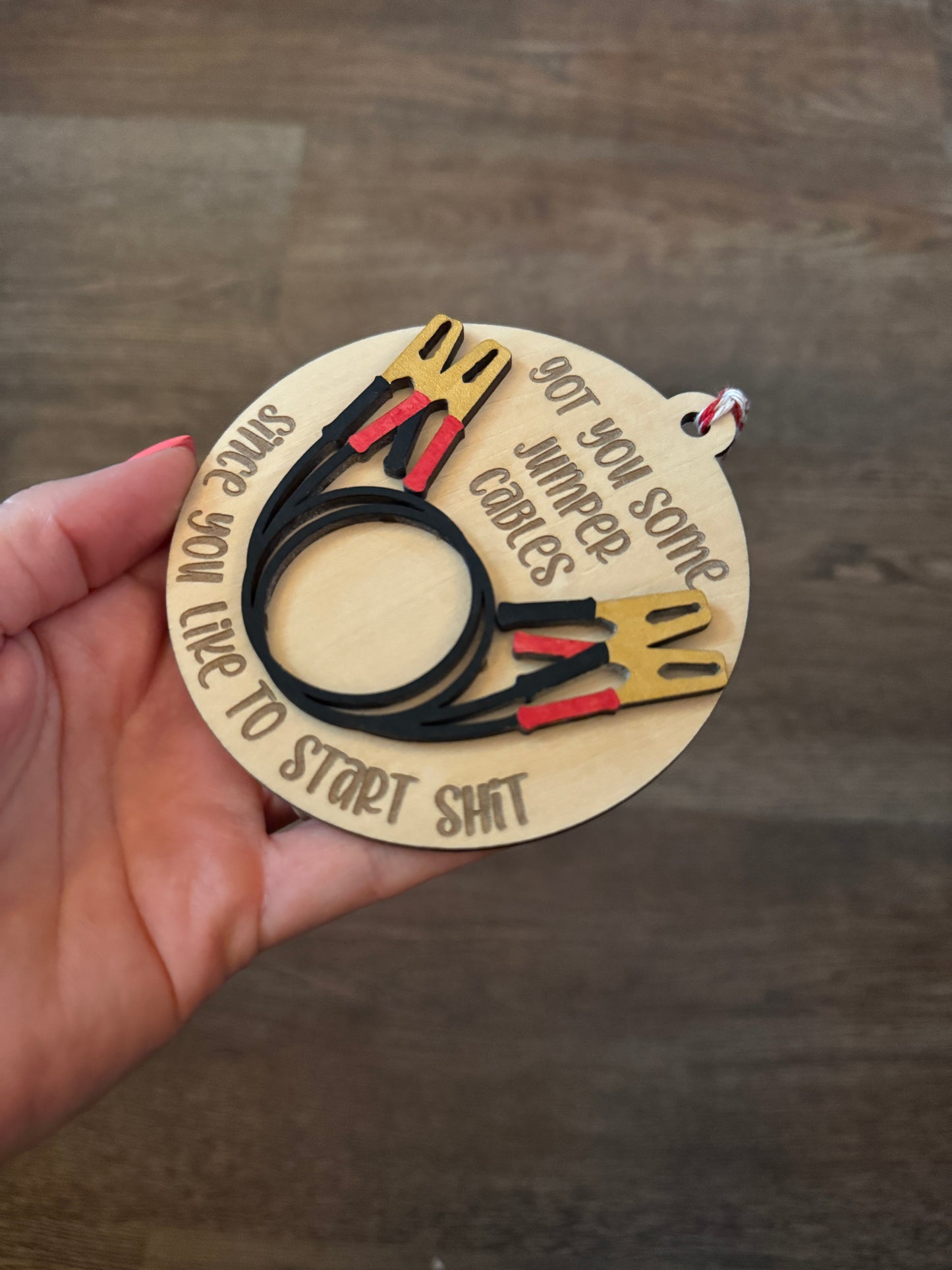 Jumper Cables Ornament