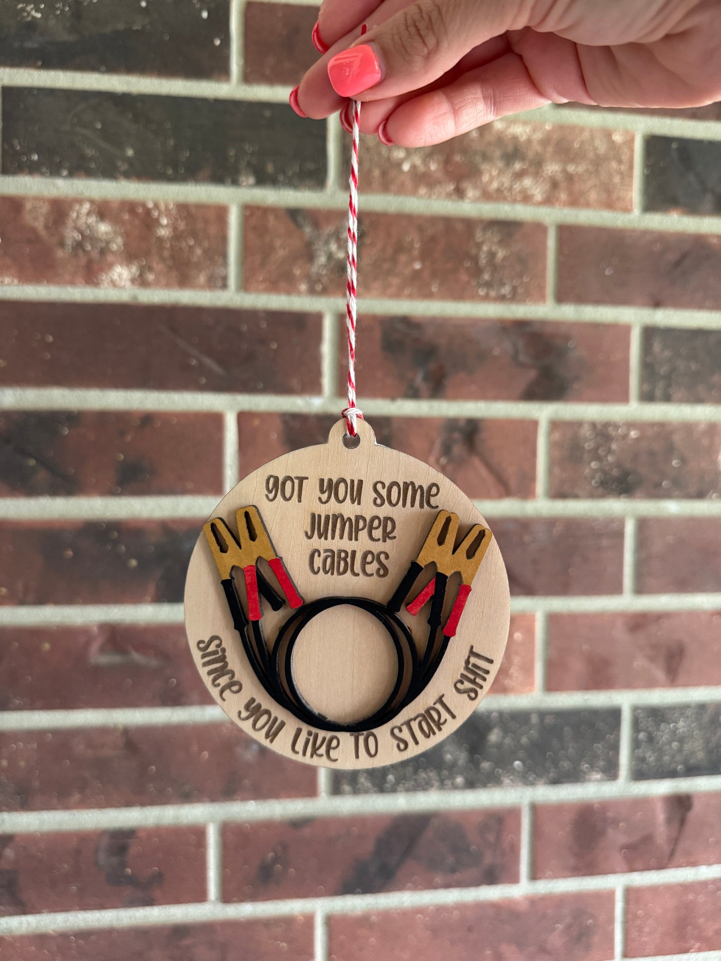 Jumper Cables Ornament