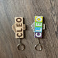 Game of Cleo Glittery Keychain/Magnet