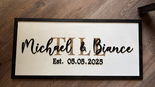 Newlywed Wedding Sign