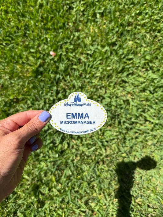 Magical Worker Name Tag