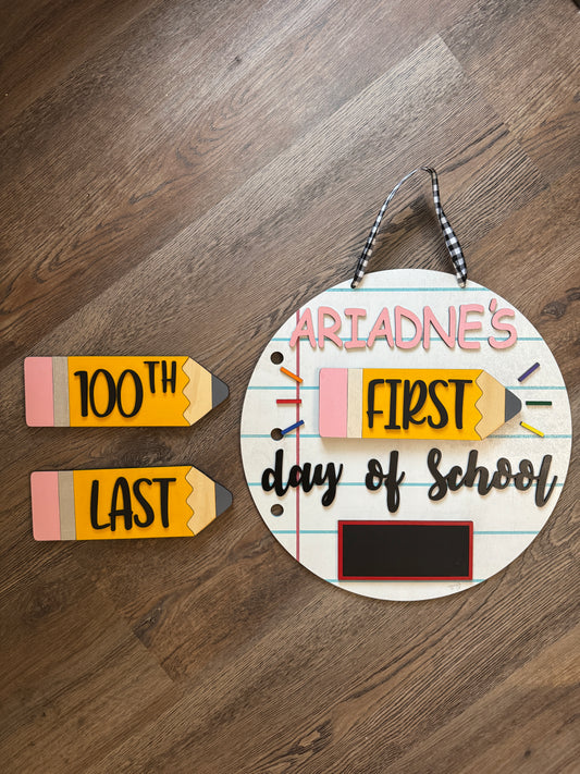 Interchangeable Back to School Sign