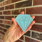 Glittery Diamond Keychain/Magnet