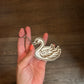 White Swan Keychain/Magnet