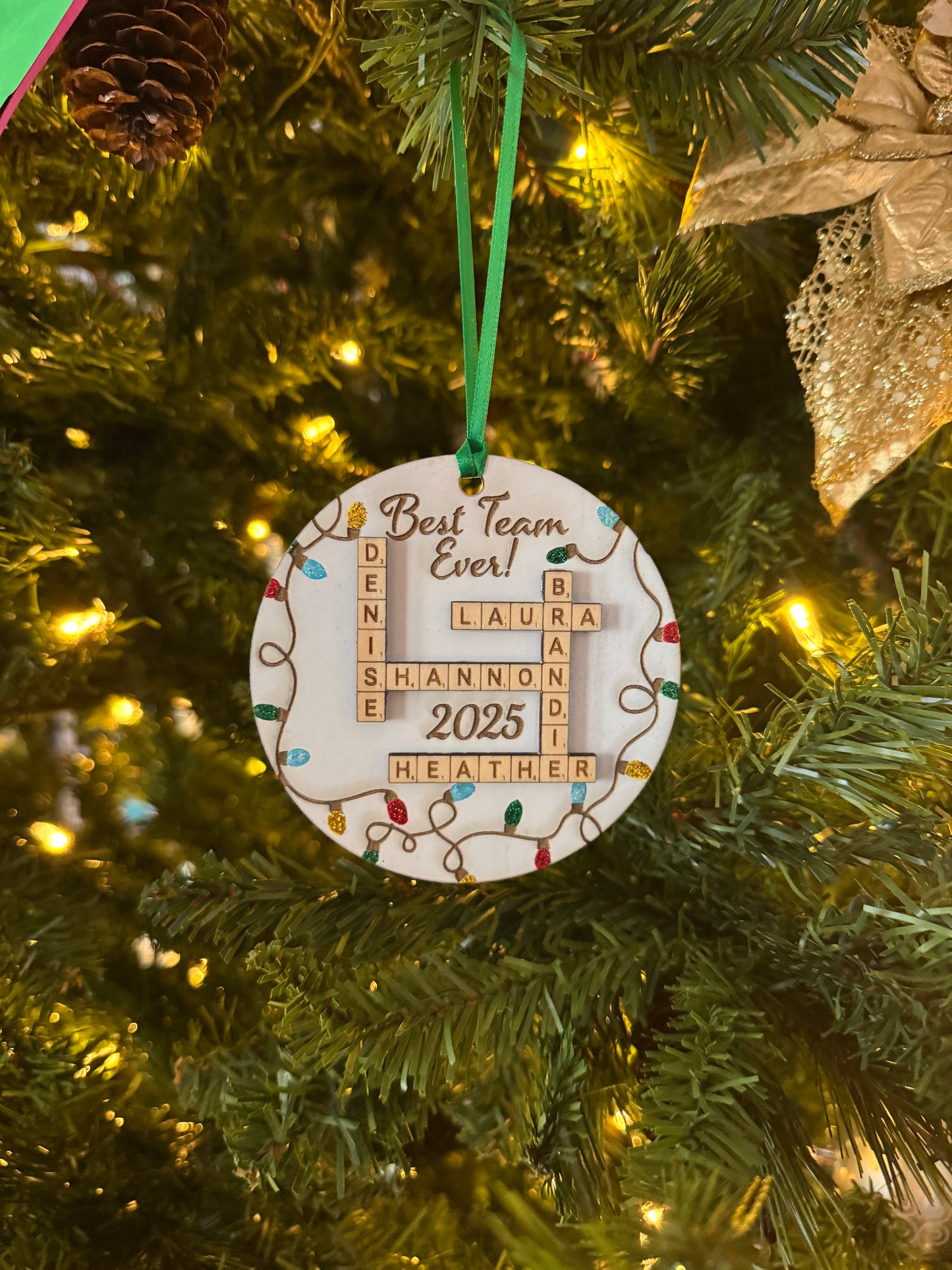 Scrabble Ornament