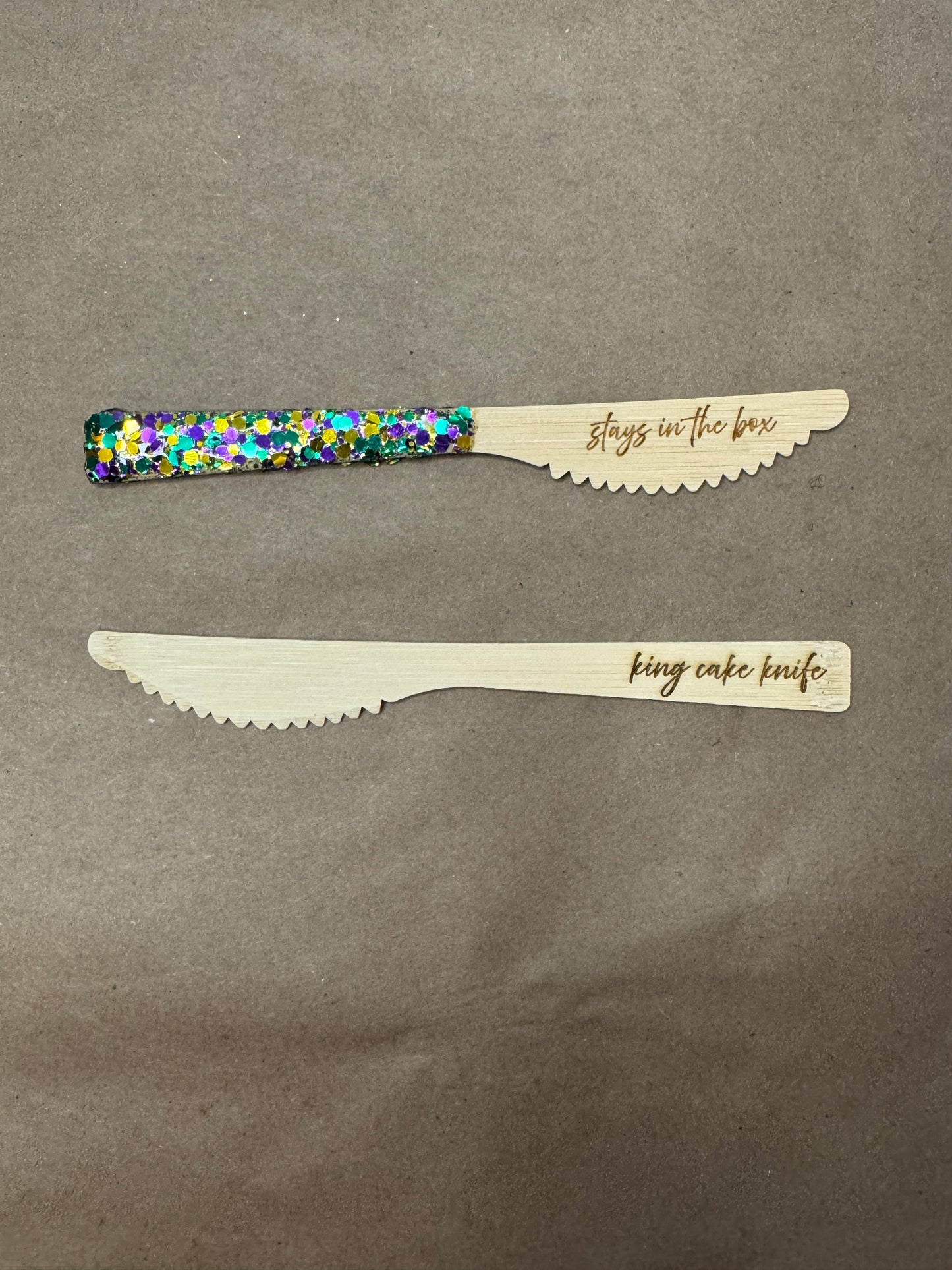 Disposable Wood King Cake Knives