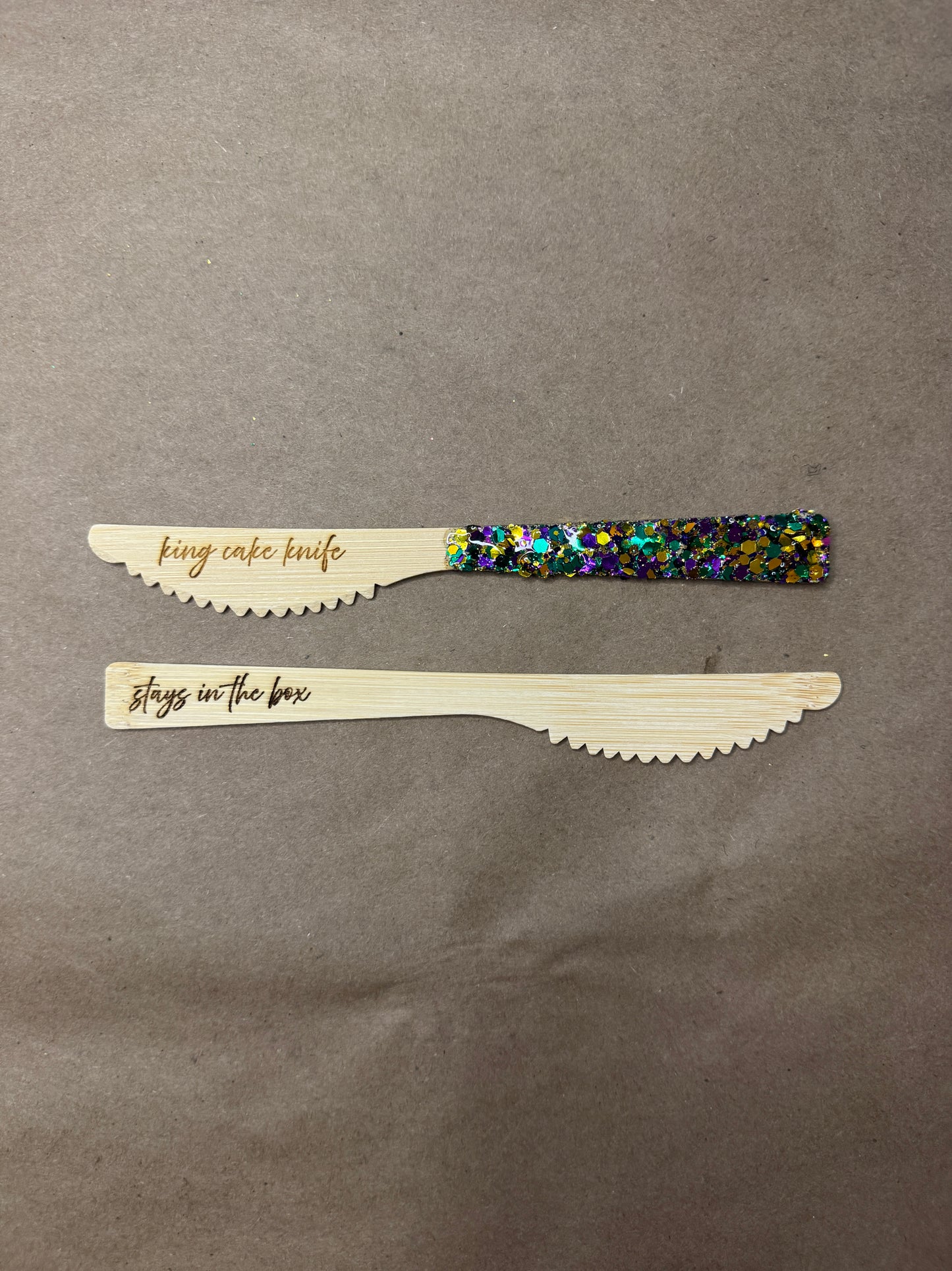 Disposable Wood King Cake Knives
