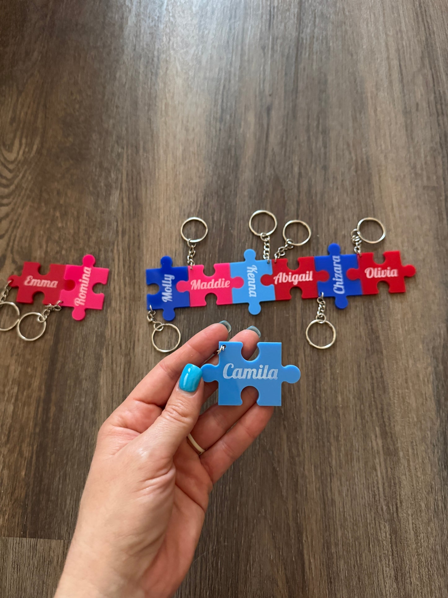 Personalized Puzzle Keychain