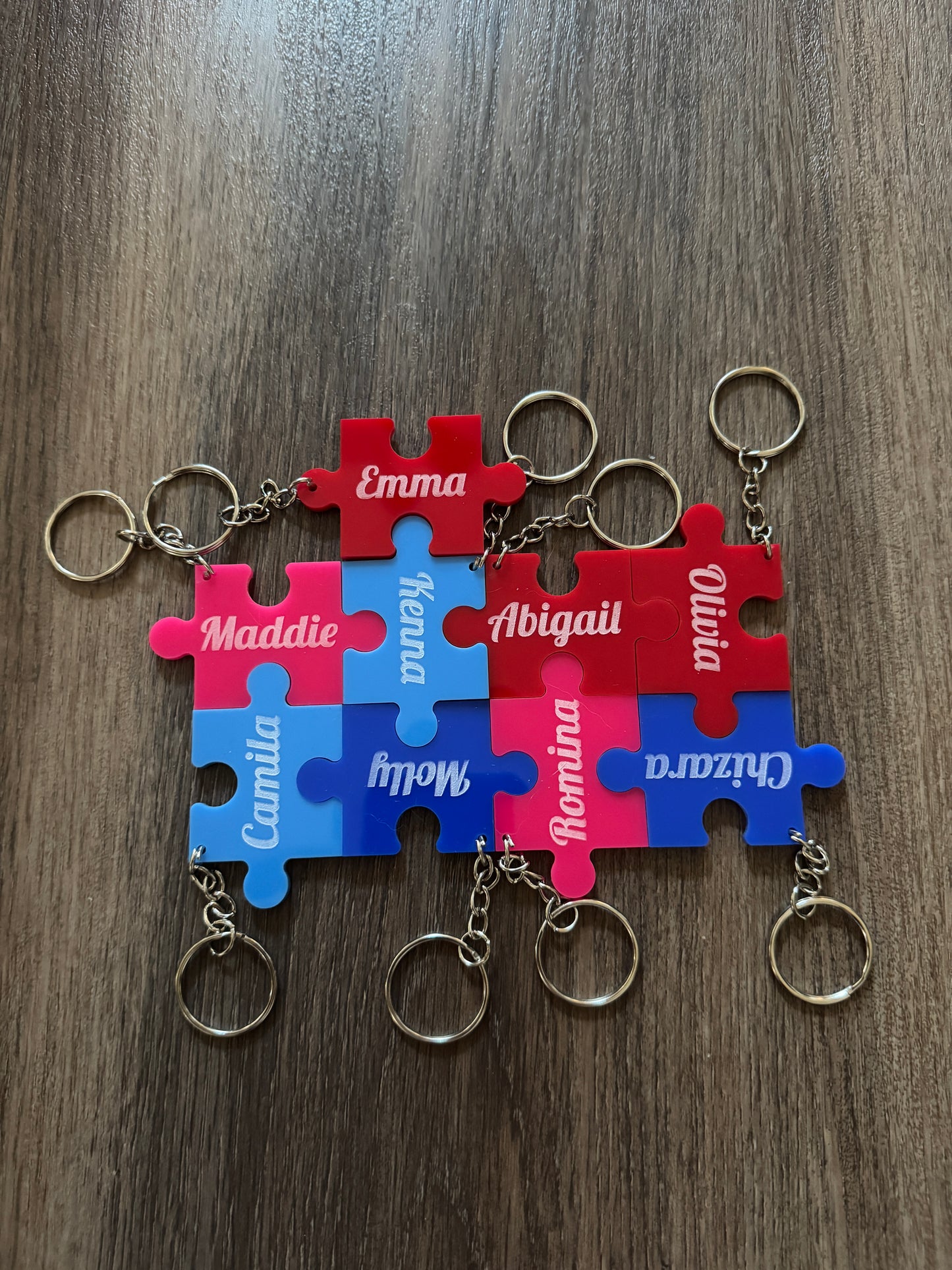 Personalized Puzzle Keychain