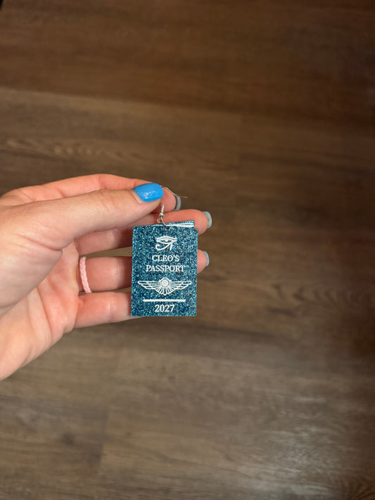 Acrylic Passport Earrings