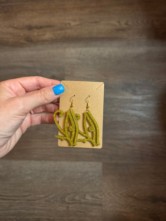 Acrylic eye earrings