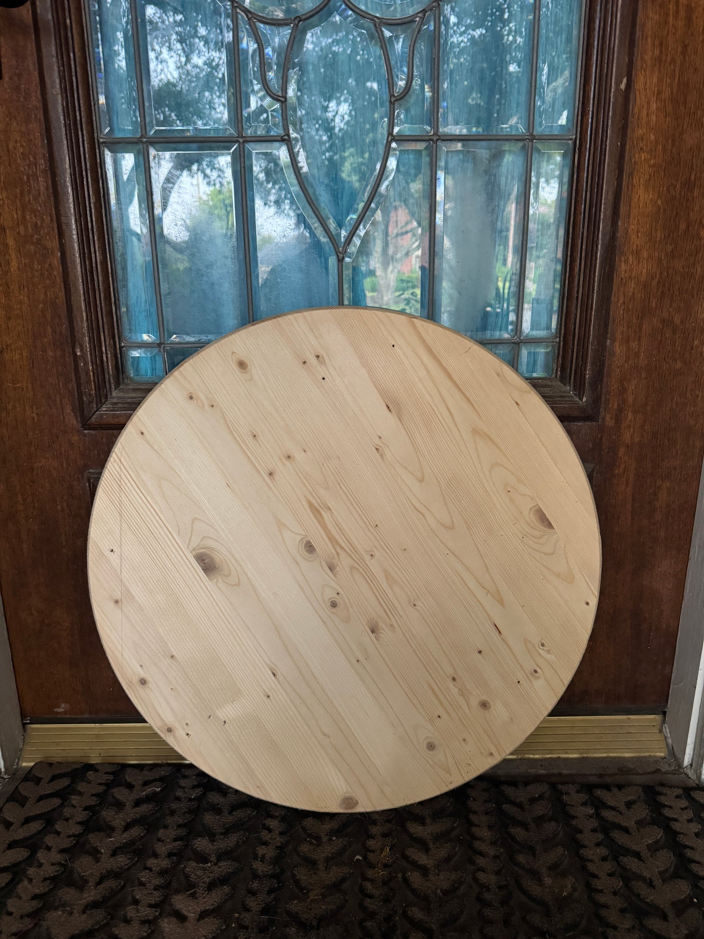 DIY 24 in wood rounds