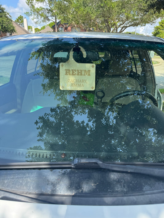 Digital cut file for car line name sign