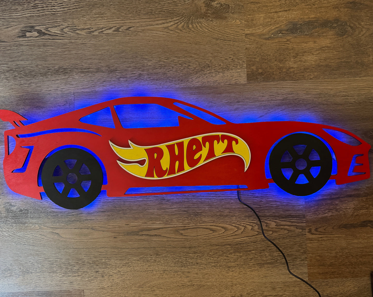 Race Car Bedroom Sign