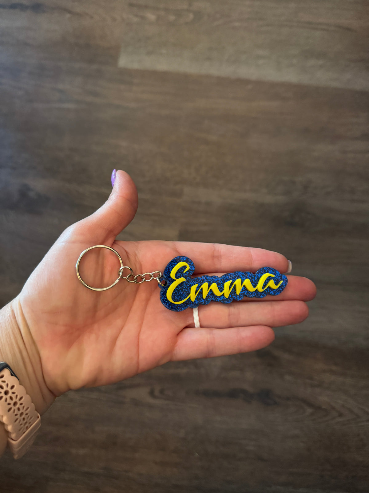 Personalized SHCS keychain/earrings