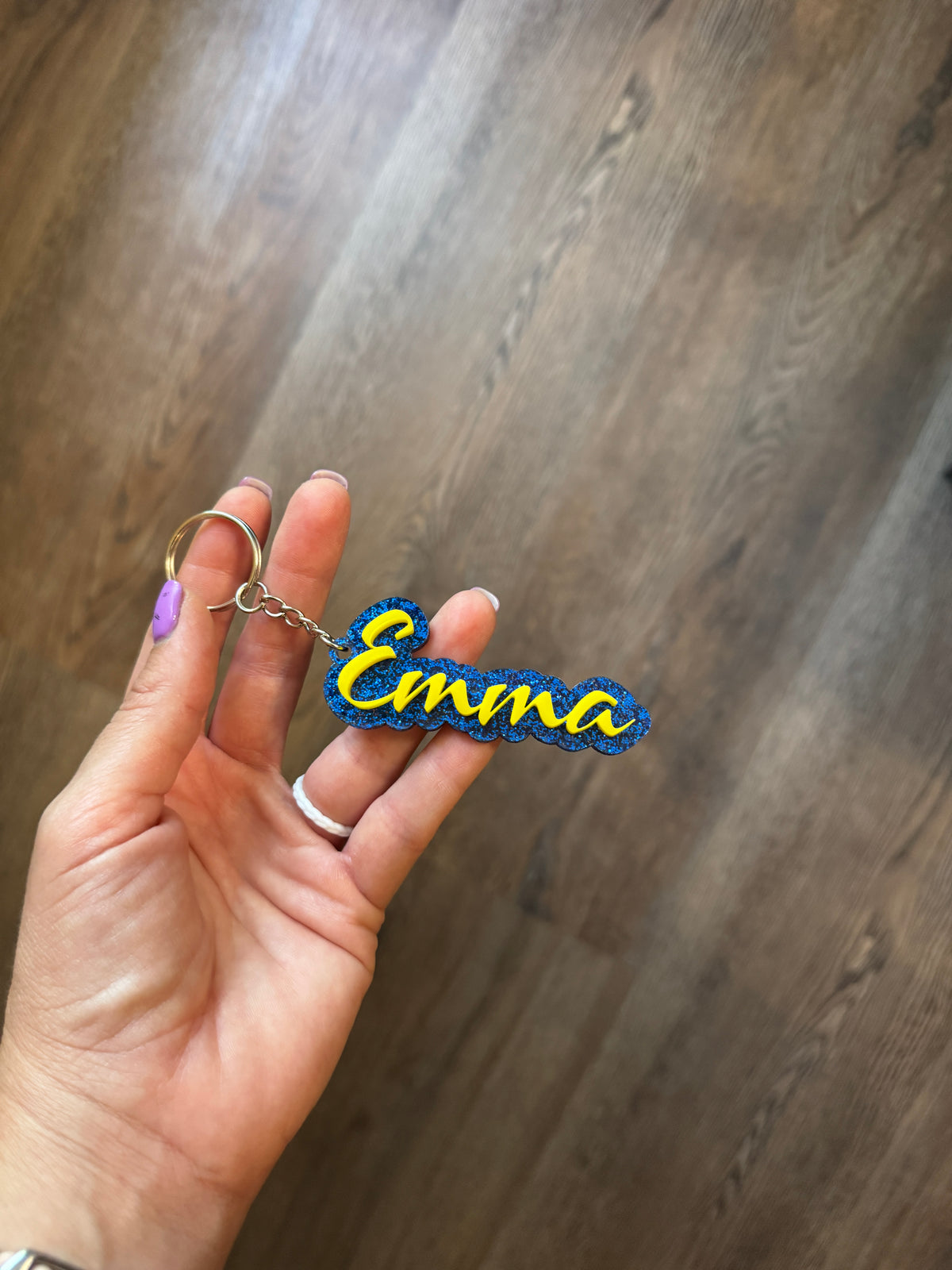 Personalized SHCS keychain/earrings
