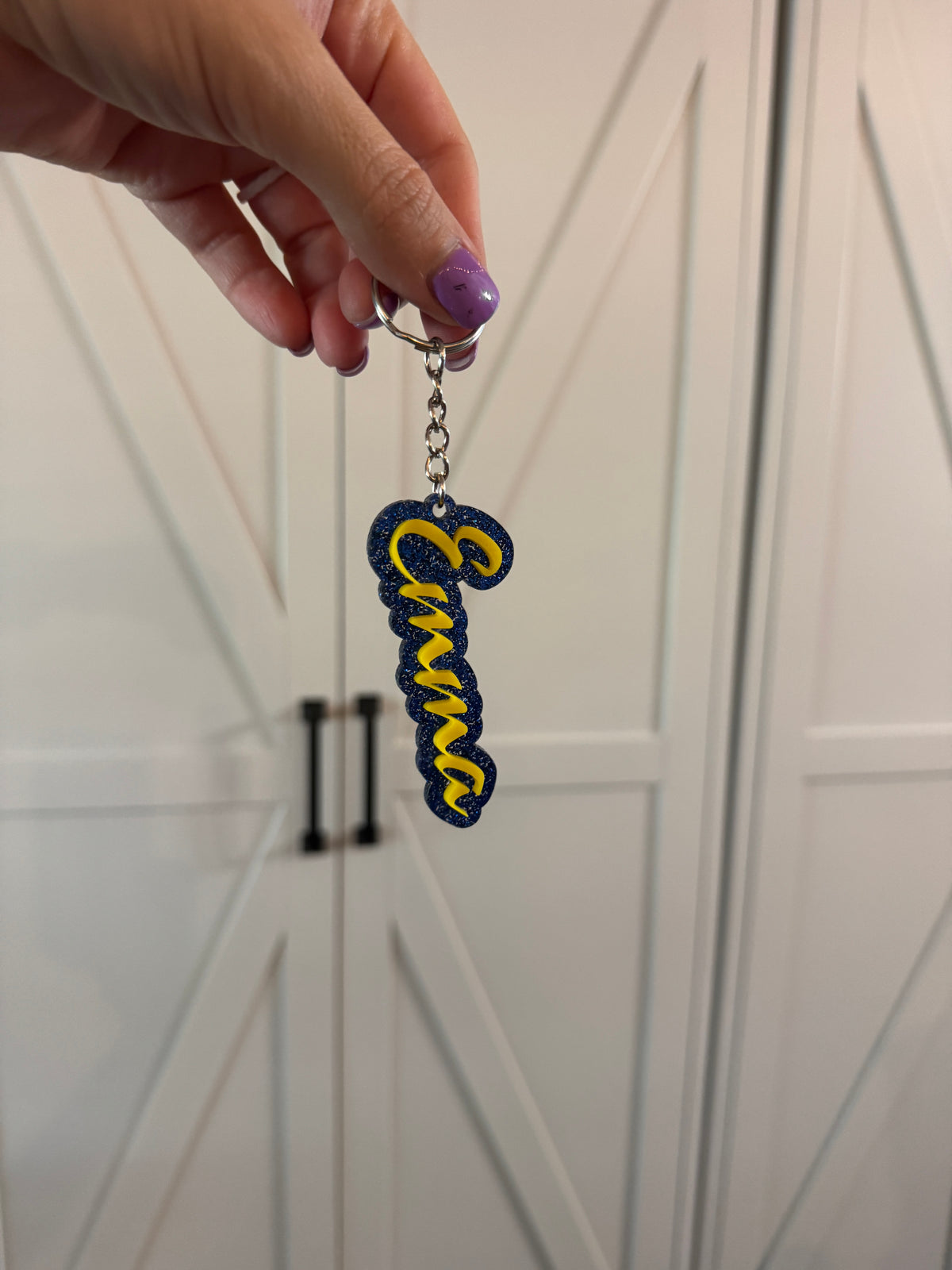Personalized SHCS keychain/earrings