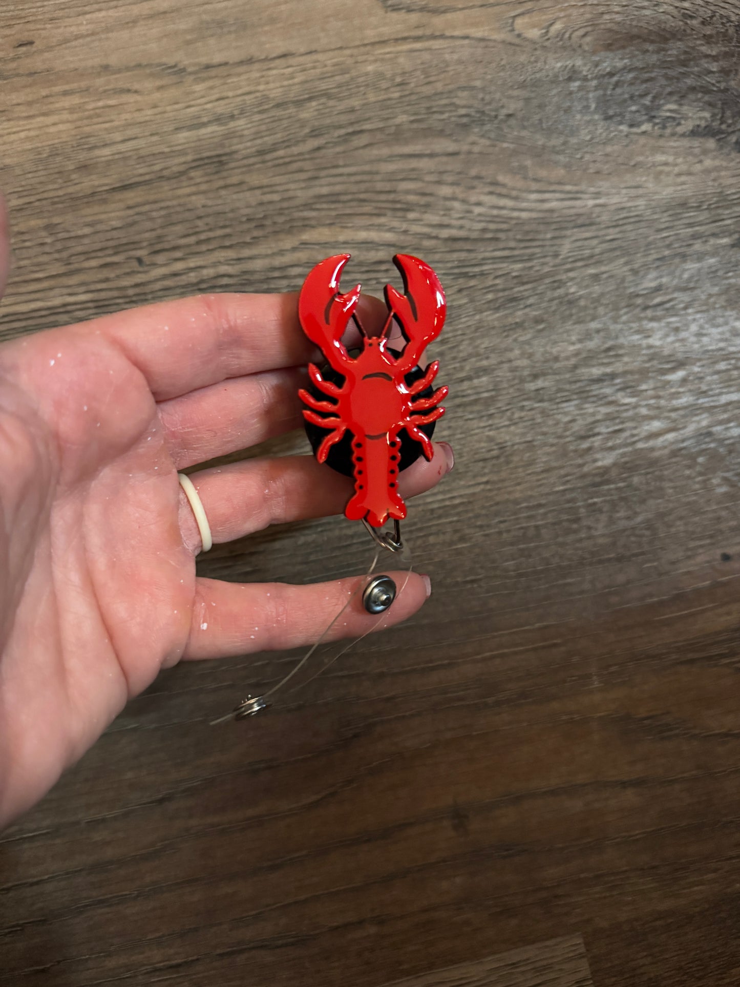 Crawfish Badge Reel
