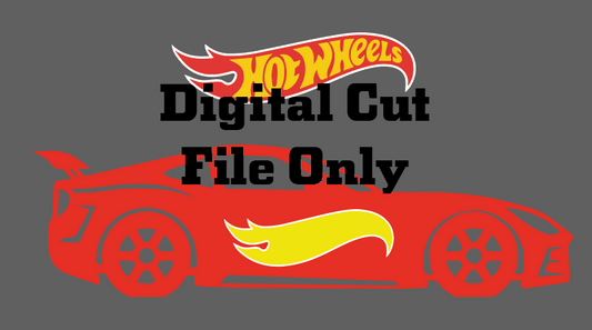 Digital Cut File for Race Car Sign