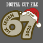 Digital cut file for 67 Ornament