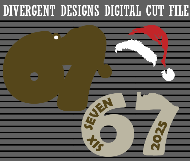 Digital cut file for 67 Ornament