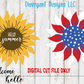 Digital Cut File for Sunflower Door Hanger