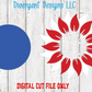 Digital Cut File for Sunflower Door Hanger