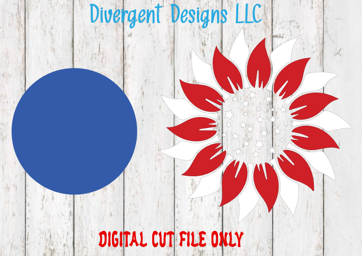 Digital Cut File for Sunflower Door Hanger
