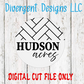 Digital cut file for family acres door hanger