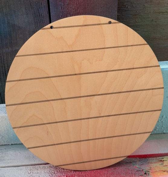 DIY wood shiplap rounds