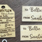 Engraved Christmas Gift Tags
