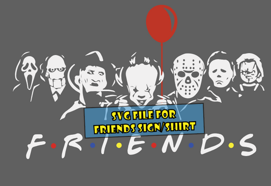 Digital Cut File Halloween Friends