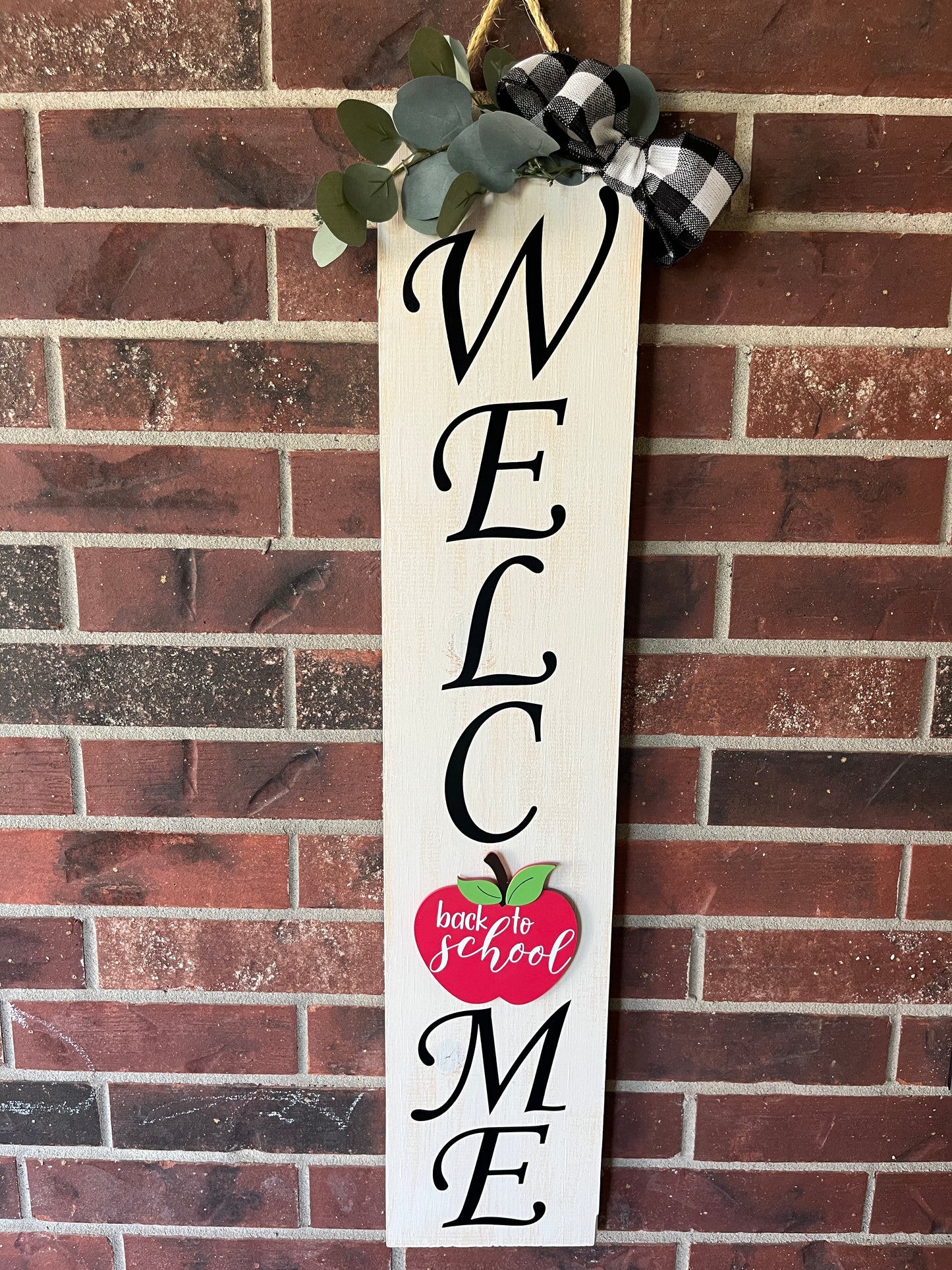 Reversible Welcome/Go Away Door Hanger with interchangeable shapes