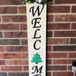 Reversible Welcome/Go Away Door Hanger with interchangeable shapes