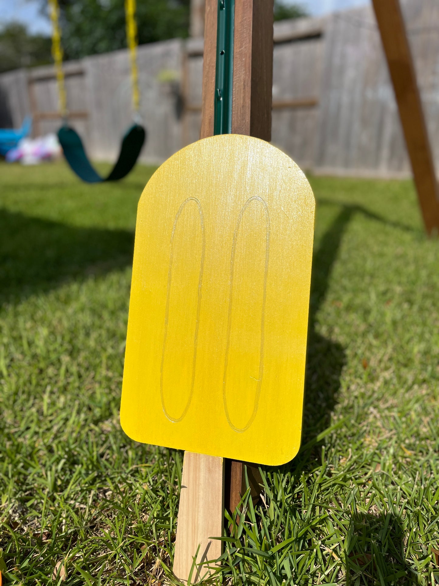 Popsicle Yard Sign