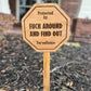Engraved Surveillance Yard Sign/Door Hanger