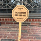 Engraved Surveillance Yard Sign/Door Hanger