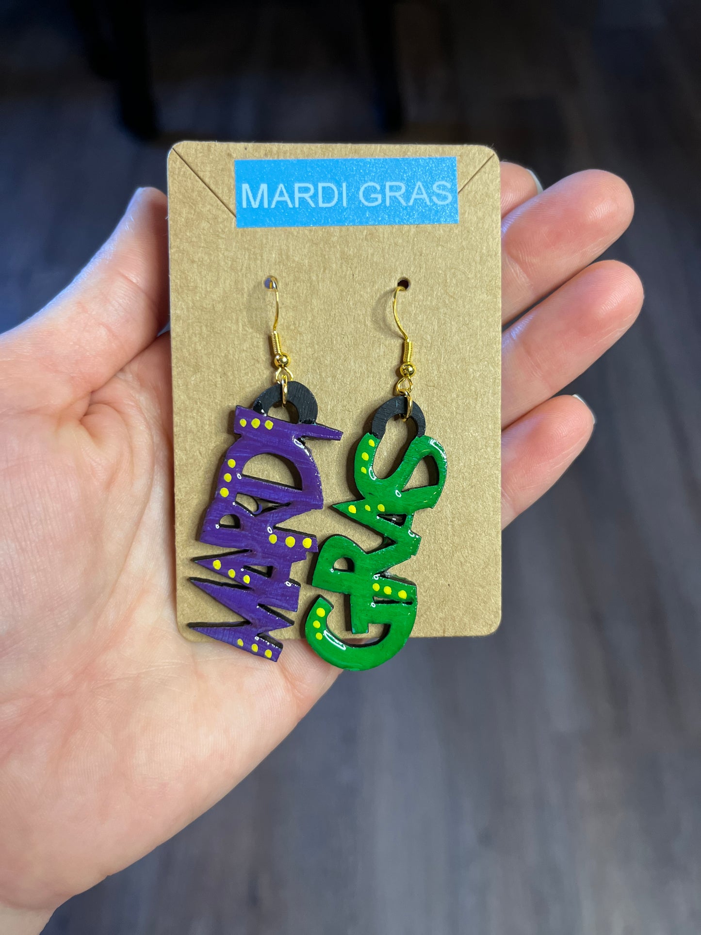 Mardi Gras Earrings