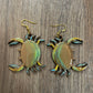 Blue Crab Earrings