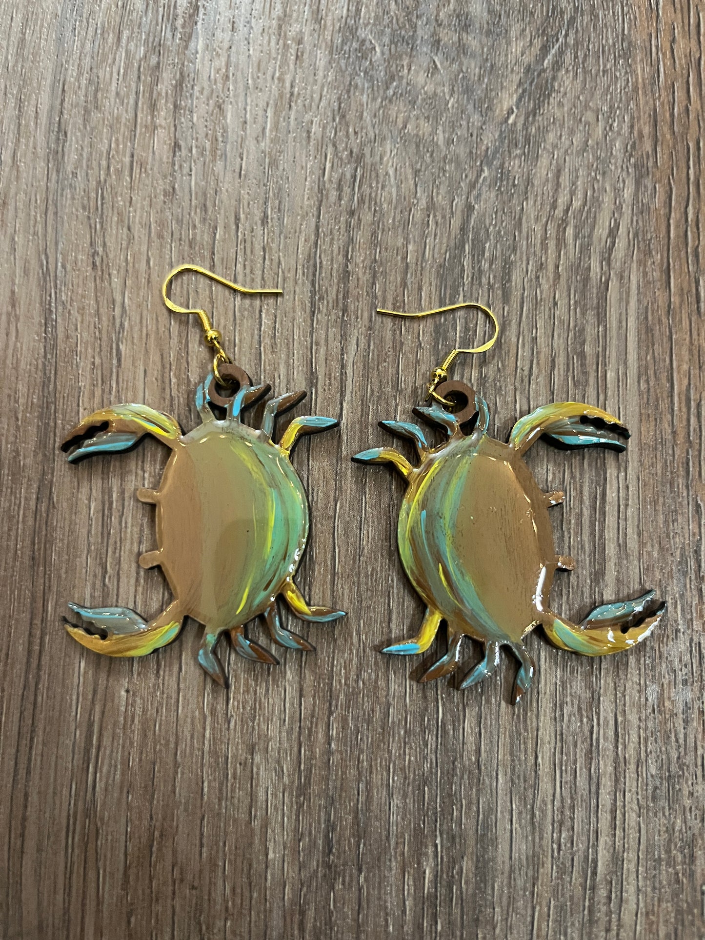 Blue Crab Earrings