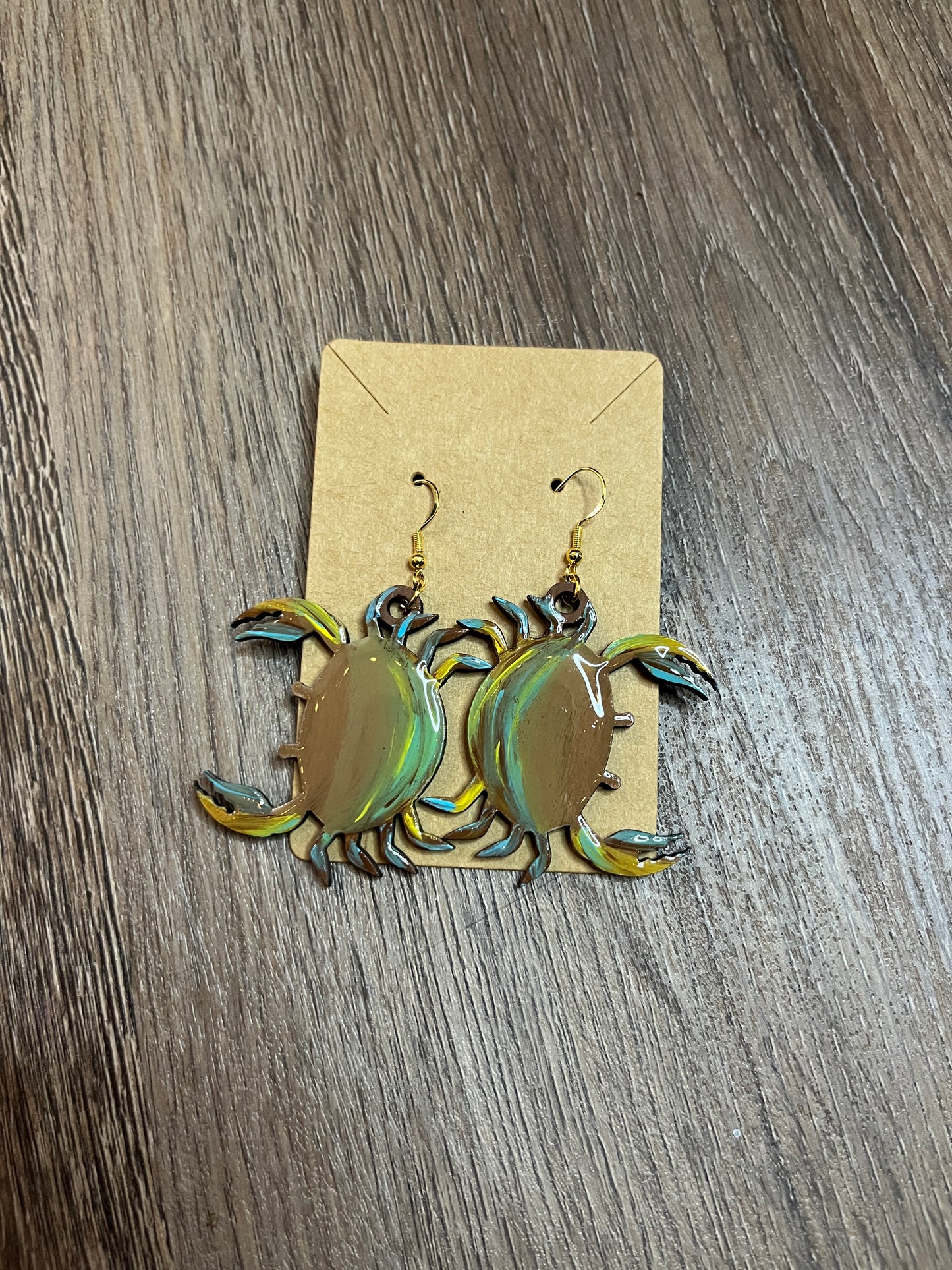 Blue Crab Earrings