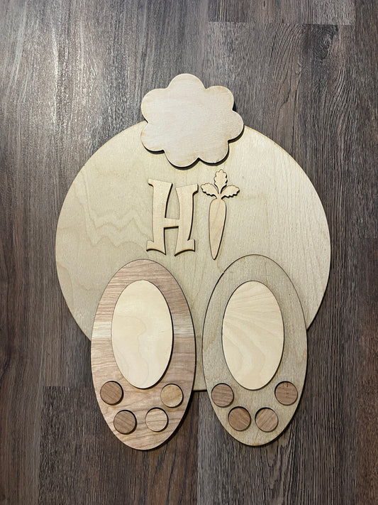 DIY Bunny Butt Door Hanger