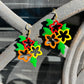 Hollow Plumeria Hanging Earrings