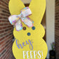 Hey Peeps Door Hanger