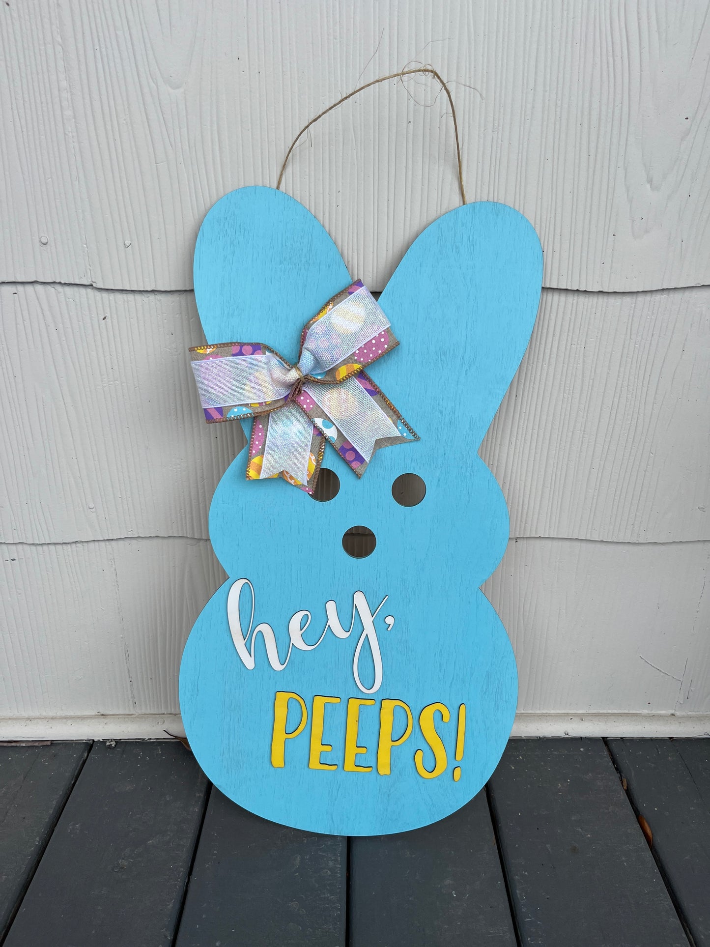 Hey Peeps Door Hanger